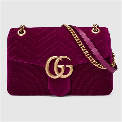 gucci velvet bag marmont